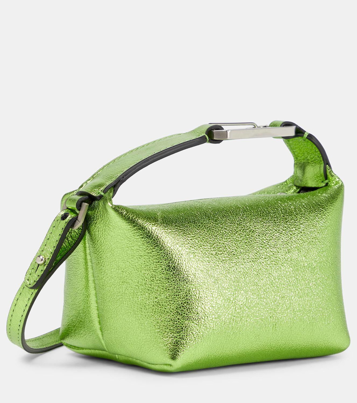 Eéra Moonbag metallic leather clutch