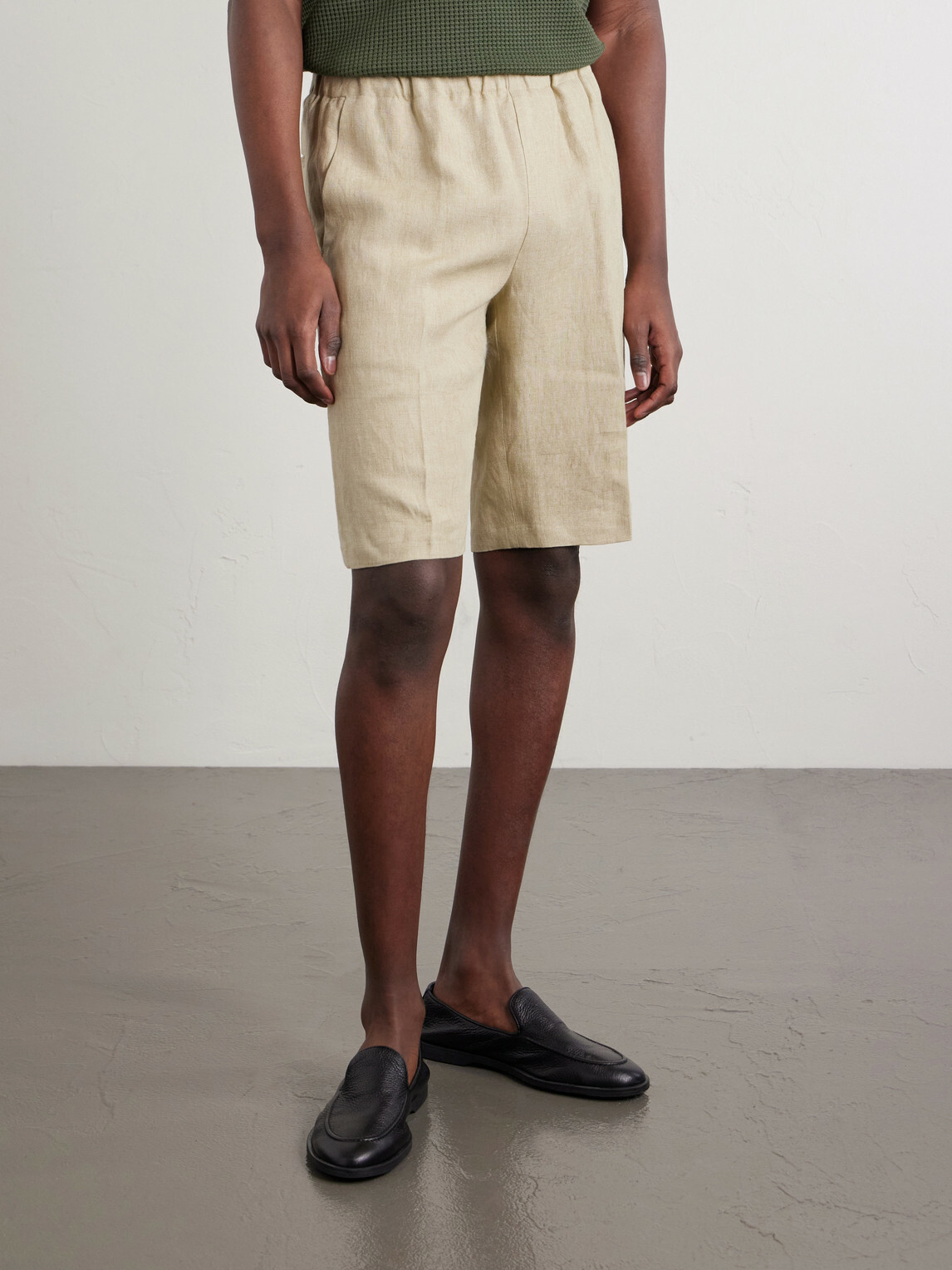 PIACENZA 1733 - Straight-Leg Linen Bermuda Shorts - Neutrals