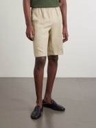 PIACENZA 1733 - Straight-Leg Linen Bermuda Shorts - Neutrals