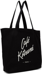 Maison Kitsuné Black 'Café Kitsuné' Tote