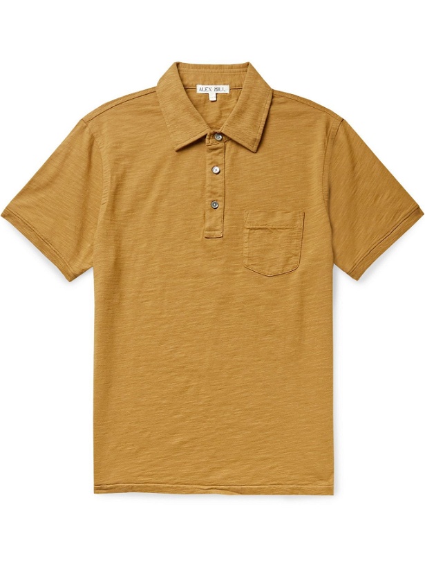 Photo: ALEX MILL - Standard Slub Cotton-Jersey Polo Shirt - Yellow