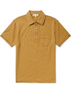 ALEX MILL - Standard Slub Cotton-Jersey Polo Shirt - Yellow