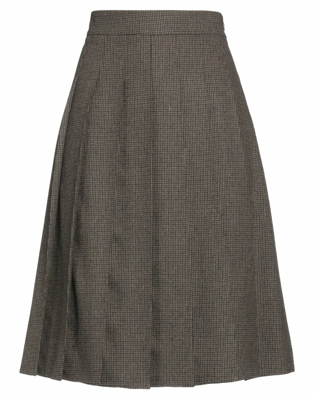 Photo: Le 17 Septembre Womens Midi skirt in Chocolate brown