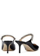 Jimmy Choo Bing 65 Embellished Leather Mules Black