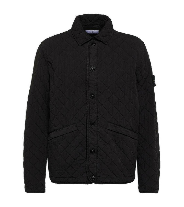 Photo: Stone Island Logo quilted jacket