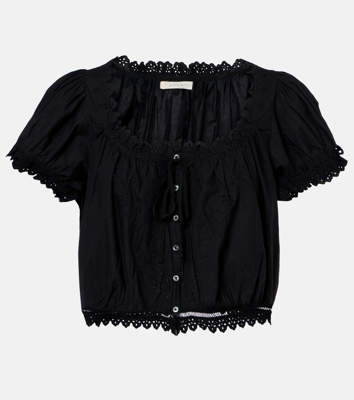 Dôen Nera embroidered cotton top