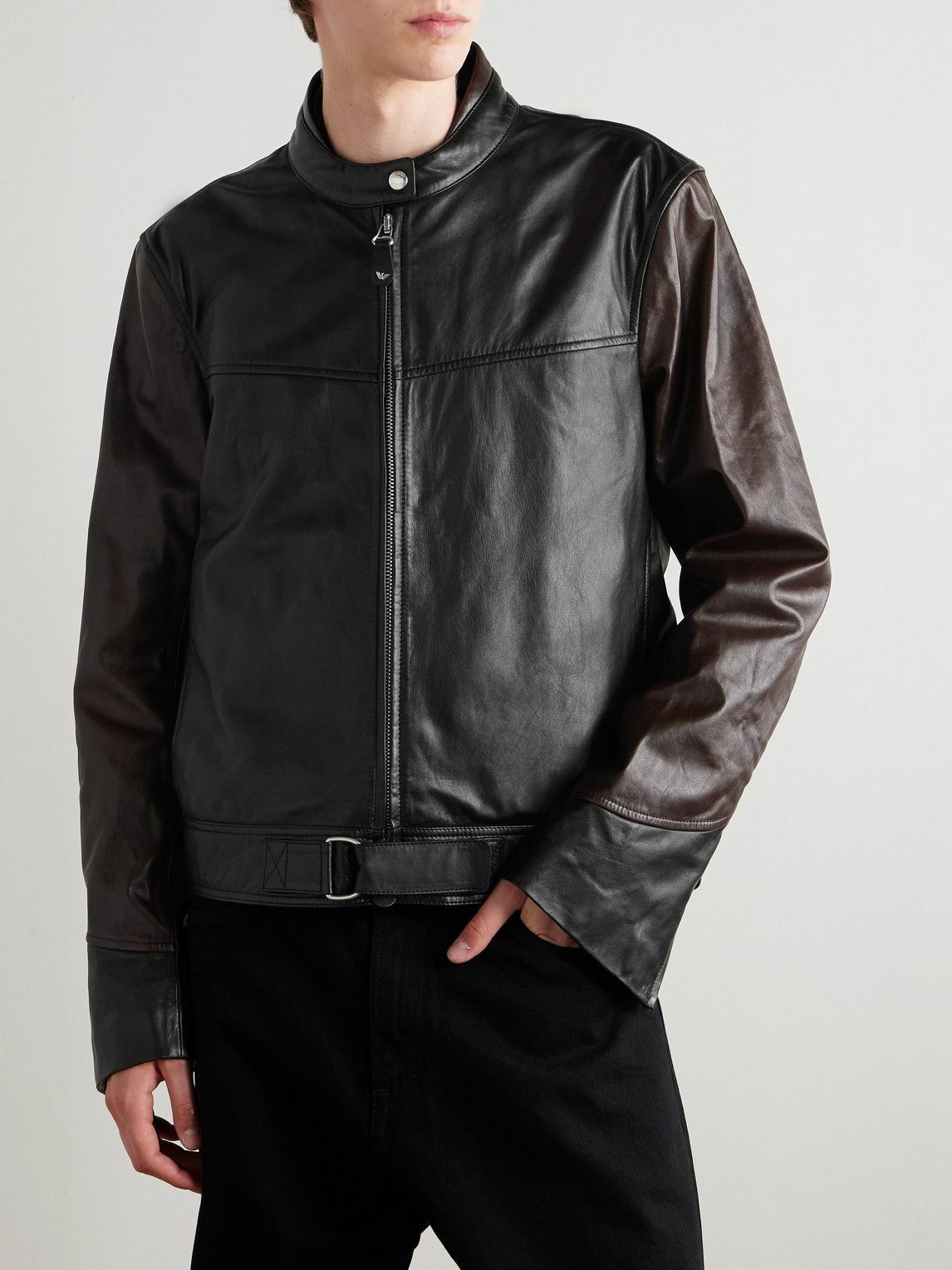 Our Legacy - Emporio Armani Grande Trix Leather Jacket - Black Our