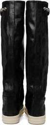 Rick Owens DRKSHDW Black Tower Elephant Tall Boots