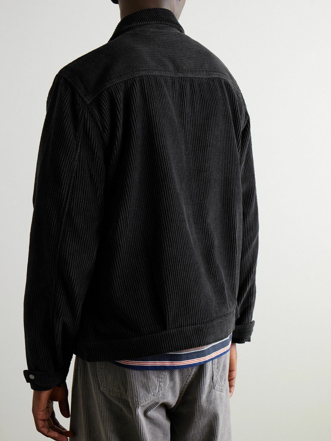 Folk - Signal Cotton-Corduroy Blouson Jacket - Black Folk