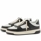 Represent Men's Apex Sneakers in Leather Black/Vintage White