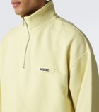 Jacquemus Gros Grain cotton fleece half-zip sweatshirt