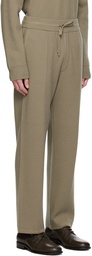 Solid Homme Khaki Pinched Seam Sweatpants