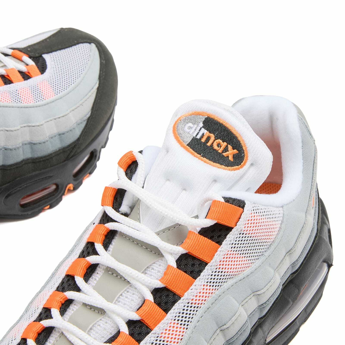 Nike Air Max 95 OG Sneaker in Black/Mandarin/Grey