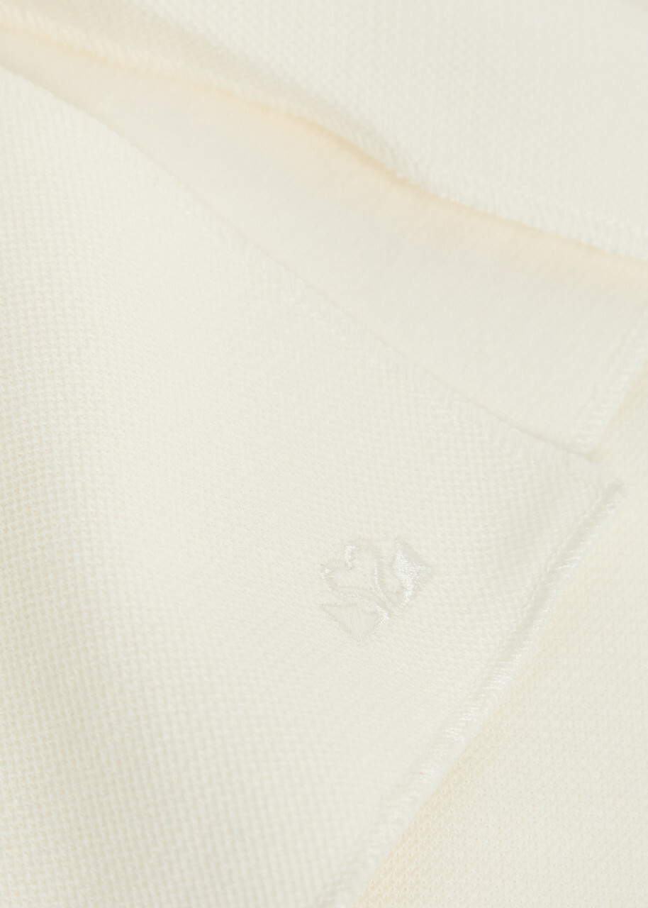 Spence Court Piqué Ponte Mini Tennis Skirt White