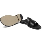 John Lobb - Cross Leather Sandals - Black