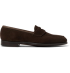 George Cleverley - Bradley Textured-Leather Penny Loafers - Brown