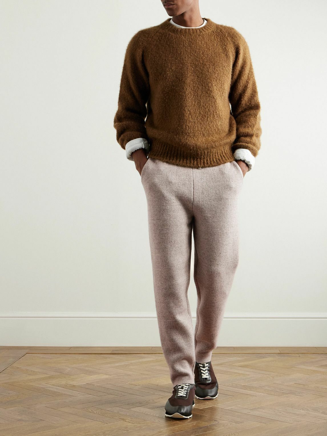 Loro Piana - Tapered Linen and Cashmere-Blend Sweatpants - Neutrals