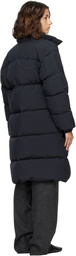 Jil Sander Black Logo Oversized Down Parka