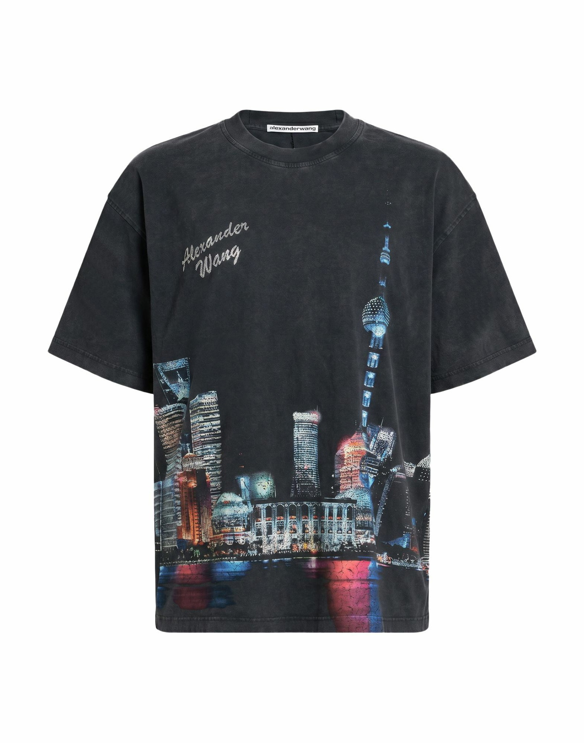 Alexander Wang Black Flag Long Sleeve T-Shirt Alexander Wang