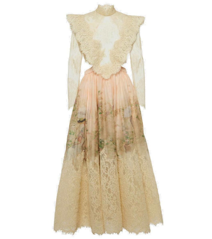 Photo: Zimmermann Lyrical linen and silk gown