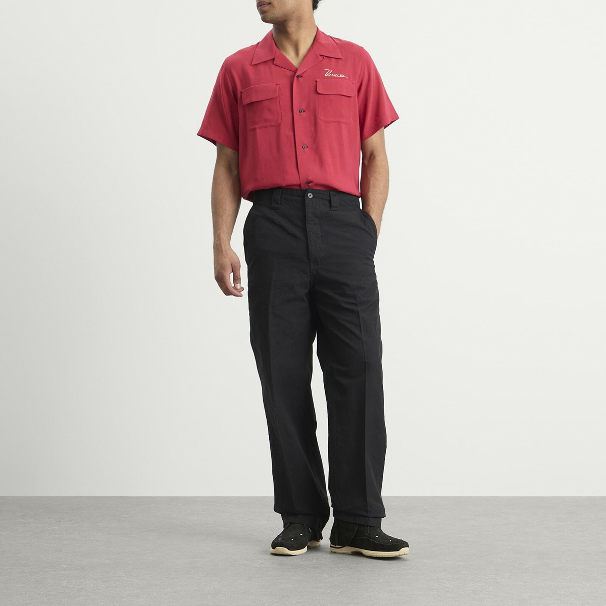 Visvim Men's Saga Chino in Black