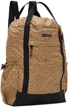 Engineered Garments Brown Leopard Print 3-Way Backpack