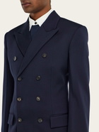 Ferragamo Mens Double breasted blazer in Blue