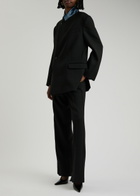 Paris Georgia Basil Straight-leg Twill Trousers Black