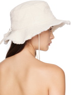 Jacquemus Off-White Le Chouchou 'Le Bob Artichaut' Beach Hat