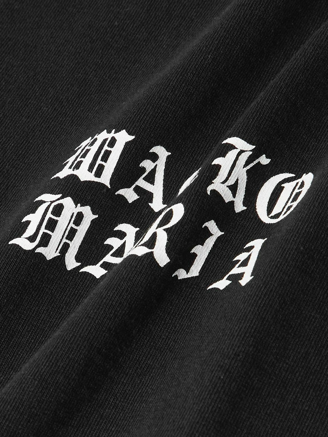 Wacko Maria - Logo-Print Cotton-Jersey T-Shirt - Black