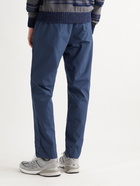 SAVE KHAKI UNITED - Haven Cotton-Poplin Drawstring Trousers - Blue