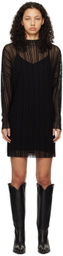 ANINE BING Black Clare Minidress