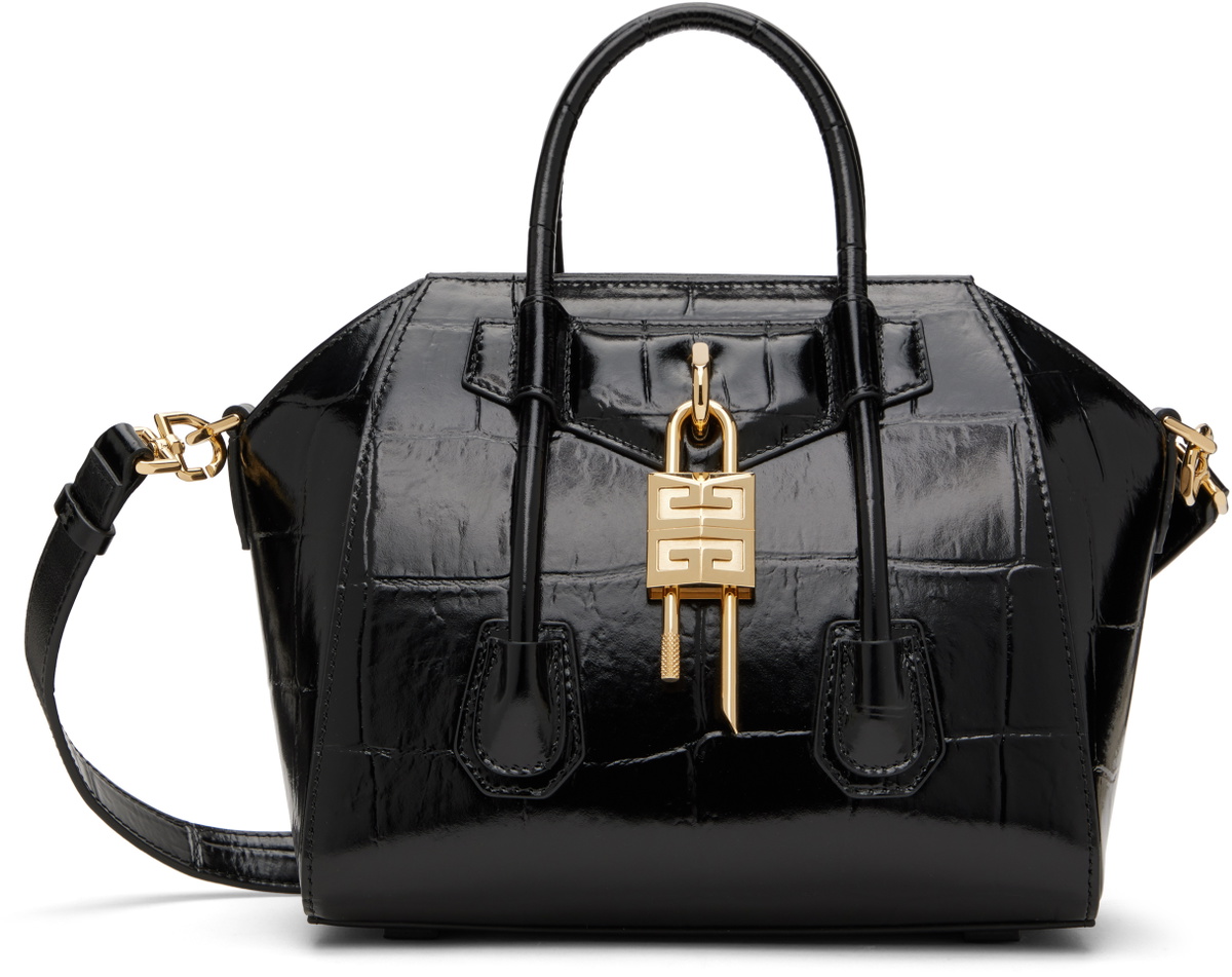 Givenchy Black Mini Antigona Lock Bag Givenchy