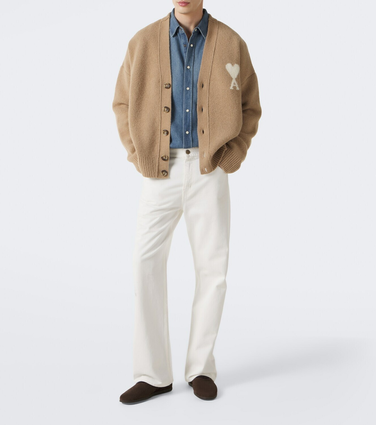 Ami Paris Ami de Cœur wool-blend cardigan