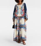 La DoubleJ Vesta printed silk maxi dress