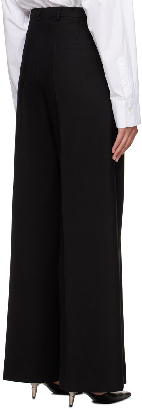 Teurn Studios Black Flat-Front Trousers