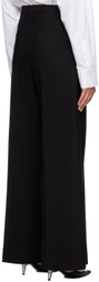 Teurn Studios Black Flat-Front Trousers