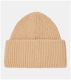 Acne Studios Large Face ribbed-knit wool beanie