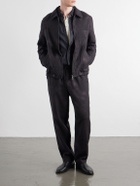Barena - Garment-Dyed Houndstooth Wool Blouson Jacket - Black