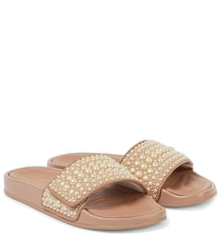 Photo: Jimmy Choo Fitz faux pearl-embellished slides