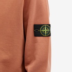 Stone Island Men's Garment Dyed Half Zip Sweat in Rust