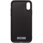 Moschino Black Roman Teddy Bear iPhone XS Case