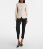 Agnona Jersey cropped slim pants