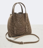Alaïa Mina 20 Vienne suede top-handle bag