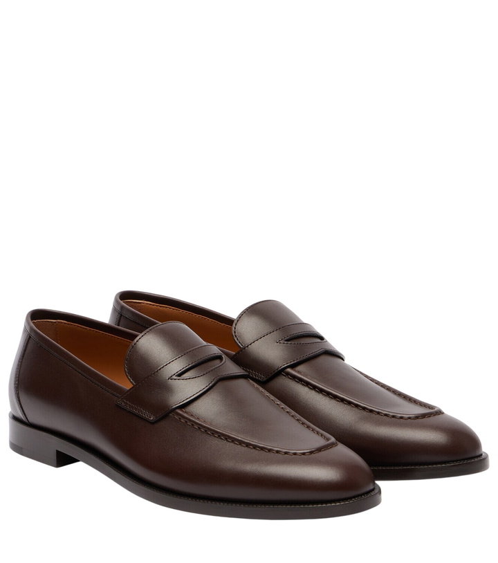 Photo: Loro Piana Sergio leather penny loafers