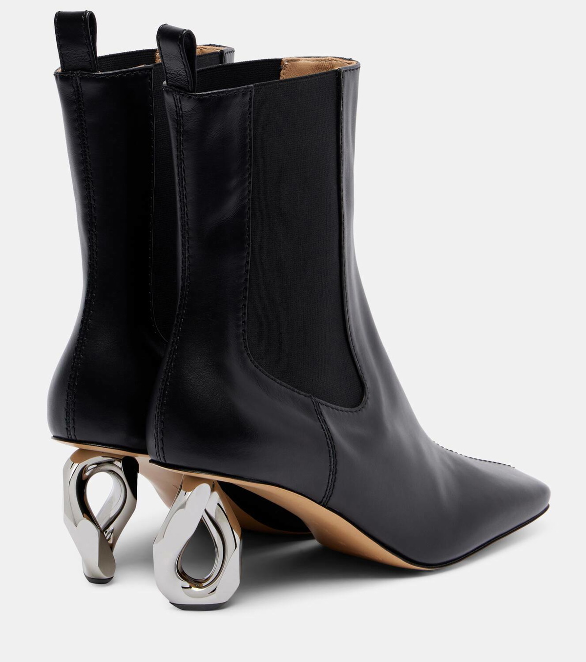 JW Anderson Chain leather ankle boots