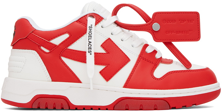 Photo: Off-White Red & White Out Of Office Sneakers