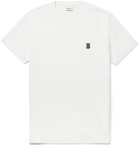 BURBERRY - Logo-Embroidered Cotton-Jersey T-Shirt - White