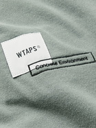 WTAPS - Home Base Logo-Appliquéd Cotton-Jersey T-Shirt - Gray