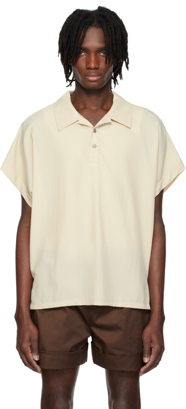 Photo: RECTO Beige Dolman Sleeve Polo